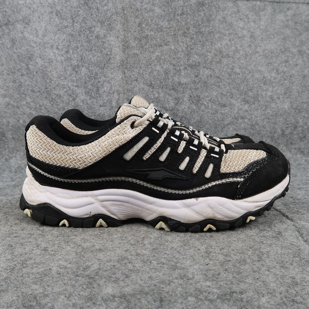 Avia Shoes Womens 8 Athletic Trainers Casual Active Walking Comfort Black White